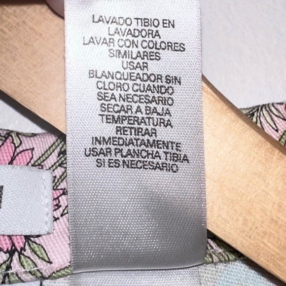 Villager Liz Claiborne Floral Cotton Blazer Jacket Size 14 Spring Garden - Picture 16 of 16